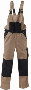 teXXor Canvas Latzhose Amazonas Khaki/Schwarz