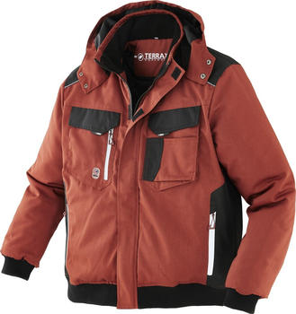 Terrax Pilotenjacke Rotbraun/Schwarz