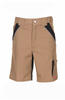 Arbeits-Shorts - Gr. XS - sand/schwarz - 65 % Polyester/ 35 % Baumwolle -...