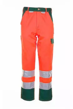 Planam Warnschutz Bundhose orange/grün