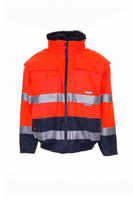 "Warn Comfortjacke - Gr. S - orange/marine - EN ISO 20471/343 - 100 % PES - PU