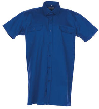 Planam Köperhemd 1/4-Arm mittelblau