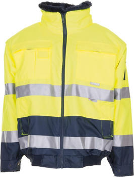 Planam Warnschutz-Comfortjacke M gelb/marine