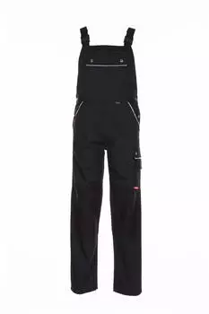 Planam Latzhose Canvas 320 schwarz/schwarz