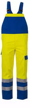 Planam Latzhose Major Protect warngelb/kornblau