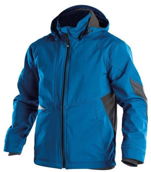 Dassy Softshell-Jacke Gravity PES21 Azurblau/Anthrazitgrau