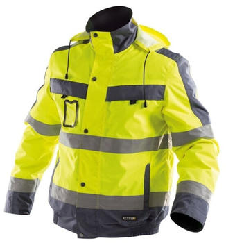 Dassy Warnschutz Winterjacke Lima PES70 Neongelb/Zementgrau