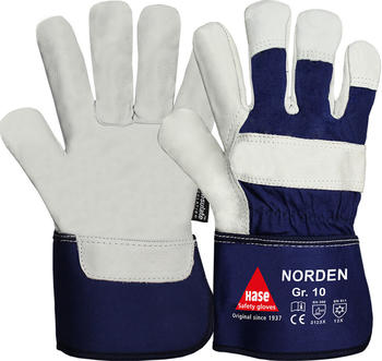 Hase Safety 205500 Norden Rindnarbenleder-Kälteschutzhandschuhe blau (12 Paar)