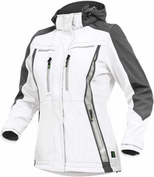 Leibw&auml;chter Sommer Softshell Jacke Damen Flex-Line wei&szlig;/grau