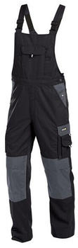 Dassy Latzhose mit Kniepolstertaschen Versailles PESCO61 Schwarz/Zementgrau
