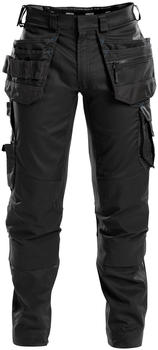 Dassy Hose mit Stretch, Holstertaschen und Kniepolstertaschen FLUX PESCO41 Schwarz
