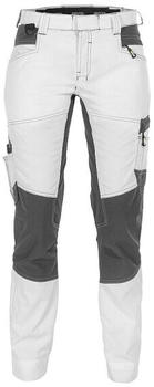 Dassy Malerhose mit Stretch Damen Helix Painters PESCO41 Weiß/Anthrazitgrau