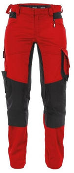 Dassy Hose mit Stretch und Kniepolstertaschen Damen Dynax PESCO41 Rot/Schwarz