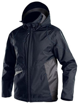 Dassy Wasser- und winddichte Arbeitsjacke Hyper PES80 Nachtblau/Anthrazitgrau