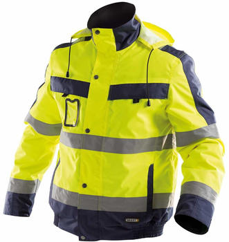 Dassy Warnschutz Winterjacke Lima PES70 Neongelb/Dunkelblau