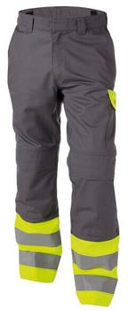 Dassy Multinorm Warnschutzhose mit Kniepolstertaschen Lenox COPES75 Grafitgrau/Neongelb