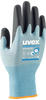 Uvex 6007806, Uvex 60078 Fabrik-Handschuhe Schwarz - Blau Karbon - Elastan - Polyamid