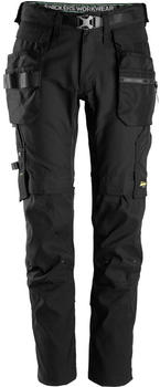 Snickers Workwear FlexiWork Hose mit abnehmbaren Holstertaschen Schwarz