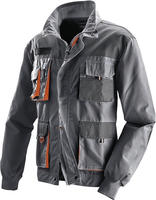 Herrenjacke Gr.52 dunkelgrau/schwarz/orange