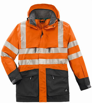 4Protect Warnschutz-Parka Tampa Leuchtorange/Grau