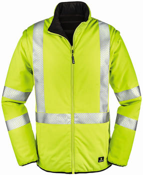 4Protect Warnschutz-Wendejacke Reno Leuchtgelb/Schwarz