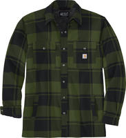 Carhartt Relaxed Fit Heavyweight Flannel Sherpa-lined Shirt Jac chive (GD3) 2XL REG