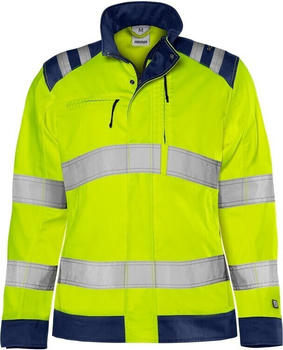 Snickers High Vis Green Jacke Damen Kl. 3 4068 GPLU Warnschutz-Gelb/Marine
