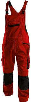 Terrax Arbeitslatzhose mit Kniepolstertaschen Voltic PESCO63 Rot/Schwarz/Lang