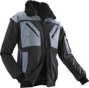 Snickers HTR Pilotenjacke Schwarz/Hellgrau