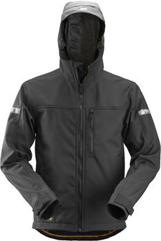 Leiber AllroundWork Softshell Arbeitsjacke m. Kapuze Schwarz