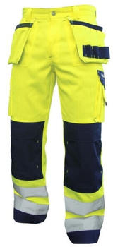 Dassy Warnschutzhose mit Holstertaschen und Kniepolstertaschen Glasgow PESCO74 Neongelb/Dunkelblau