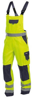 Dassy Warnschutz Latzhose mit Kniepolstertaschen Toulouse PESCO74 Neongelb/Dunkelblau