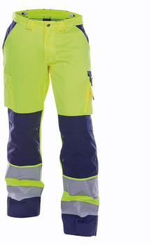 Dassy Warnschutzhose mit Kniepolstertaschen Buffalo PESCO74 Neongelb/Dunkelblau