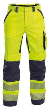Dassy Sommer Warnschutzhose mit Kniepolstertaschen Odessa PESCO70 Neongelb/Dunkelblau