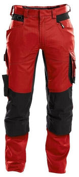 Dassy Hose mit Stretch und Kniepolstertaschen Dynax PESCO41 Rot/Schwarz
