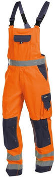 Snickers Warnschutz Latzhose mit Kniepolstertaschen Toulouse PESCO74 Neonorange/Dunkelblau