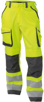 Snickers Warnschutzhose mit Kniepolstertaschen Chicago PESCO74 Neongelb/Zementgrau/Lang