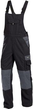 Terrax Zweifarbige Arbeitslatzhose mit Kniepolstertaschen Versailles PESCO61 Schwarz/Zementgrau/Lang