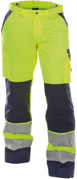 Leiber Warnschutzhose mit Kniepolstertaschen Buffalo PESCO74 Neongelb/Dunkelblau