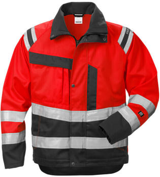 Fristads Warnschutz-Jacke High Vis Jacke Kl. 3 4026 PLU Warnschutz-Rot/Schwarz