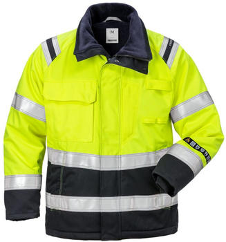 Fristads Flamestat High Vis Winterjacke für Damen, Kl. 3 4285 ATHS Warnschutz-Gelb/Marine