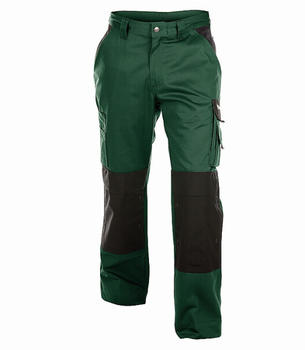 Dassy Hose mit Kniepolstertaschen Boston PESCO64 Flaschengrün/Schwarz