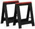 vidaXL Arbeitsböcke klappbar 2 Stk. Polypropylen 350kg schwarz/rot (152104)