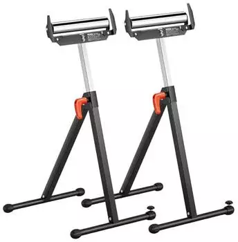 VEVOR Rollenst&auml;nder 2er-Set klappbar 113kg h&ouml;henverstellbar 68-109cm (2P Roller Stands 250 lbs)