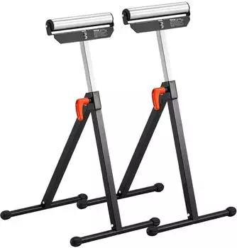 VEVOR Rollenbock faltbar, h&ouml;henverstellbar 68-108cm, 61kg, 2er-Pack (Roller Stands 135 lb)