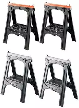 Westfalia Allzweckbock 2er-Set, Kunststoff, klappbar, 300kg, grau