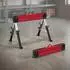 HomCom Arbeitsbock klappbar, 7-fach höhenverstellbar 64-81cm, 1160kg, 2er-Set (B71-078V00RD)