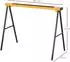 DURHAND Arbeitsbock klappbar, rutschfest, 2er-Set, Metall, gelb, 99,5x50x76cm