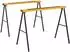 DURHAND Arbeitsbock klappbar, rutschfest, 2er-Set, Metall, gelb, 99,5x50x76cm
