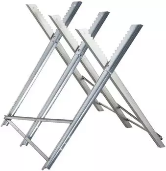 DURHAND Kettensägebock klappbar, Metall, 83x83x79cm, 100kg (Sägegestell)